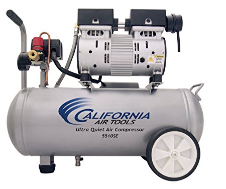7. California Air Tools 5510SE Ultra Quiet and Oil-Free 1.0-HP 5.5-Gallon Steel Tank Air Compressor