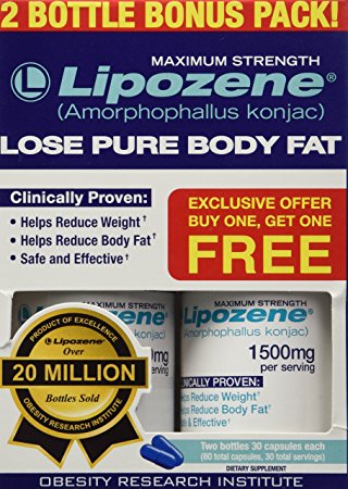 8. Lipozene - Amorphophallus Konjac Maximum Strength Fat Loss Supplement