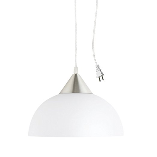 1. Globe Electric 64413 Plug-In Hanging Pendant,