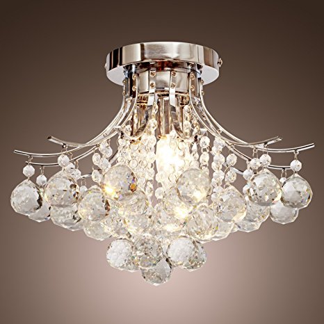 8. LOCO® Chrome Finish Crystal Chandelier