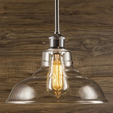 8. Lucera Stem Mount Factory Pendant Light