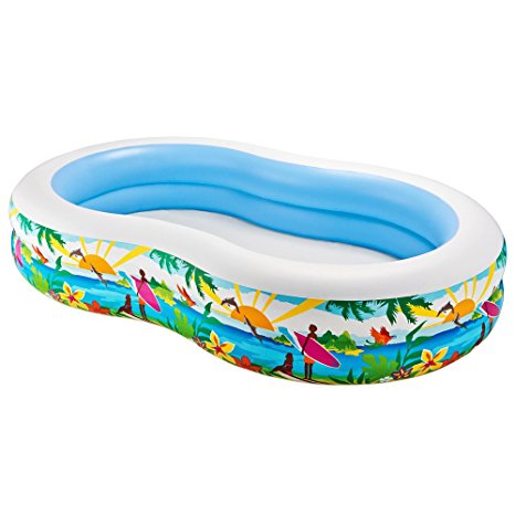 9. Intex Swim Center Paradise Inflatable Pool,