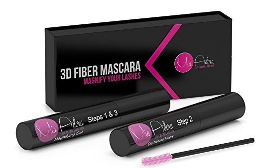 10. Mirenesse Instant Lash Transparent -3D Fiber Lash Mascara Extension 4 Piece Kit (Black)