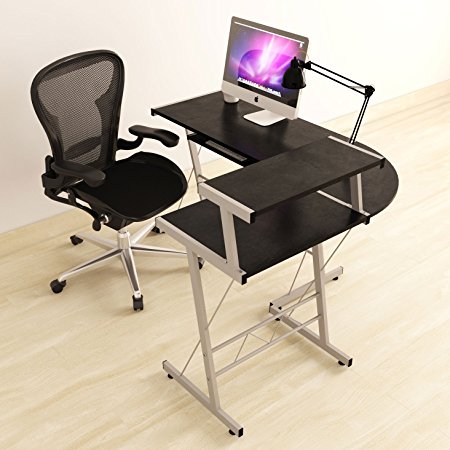 2. BHG L-Shape Gaming Computer Desk (Black)