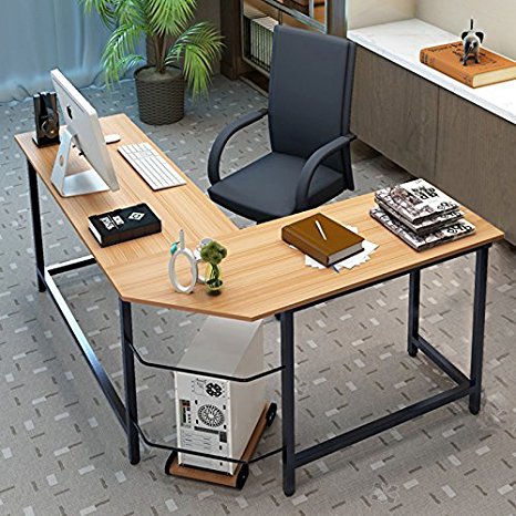6. Tribesigns Simple Style L-Shaped Desk