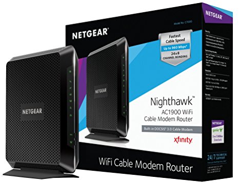 5. NETGEAR Nighthawk AC1900 (24x8) DOCSIS 3.0 WiFi Cable Modem Router