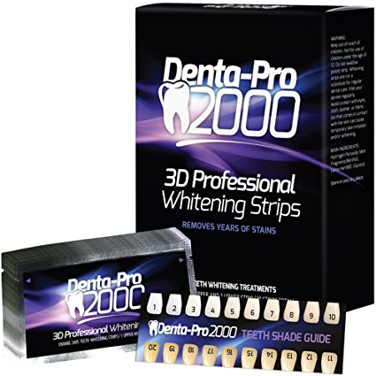 9. DentaPro2000 3D Professional Teeth Whitening Strips
