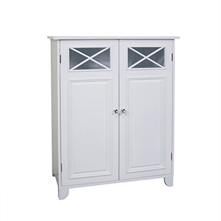 7. Elegant Home Fashions Dawson Collection Shelved Floor Cabinet